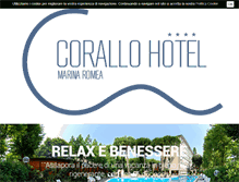 Tablet Screenshot of hotel-corallo.com